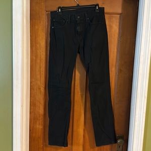 Men’s black Levi jeans straight 31x32